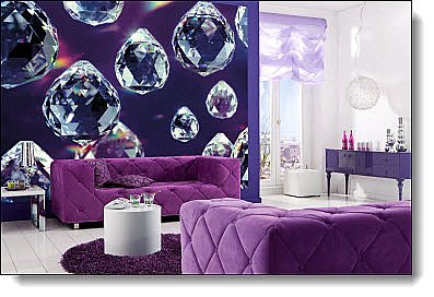 Crystals Wall Mural 8-737 roomsetting 1