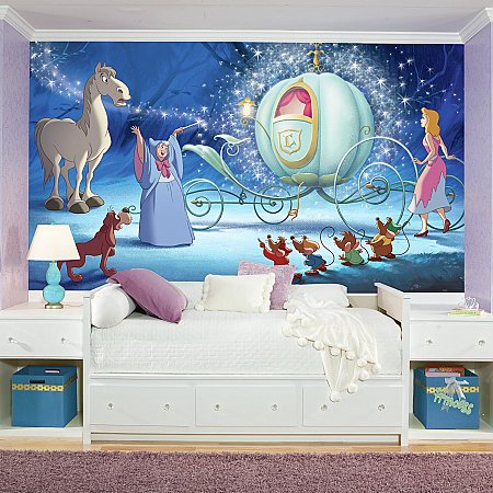 CINDERELLA CARRIAGE XL MURAL ROOMSETTING