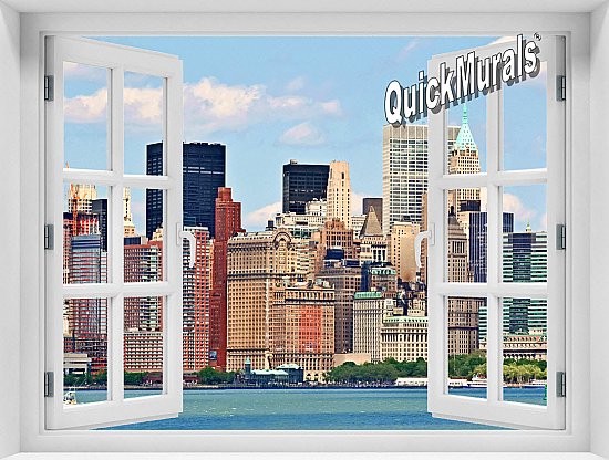 New York City (Color) #1 Window Mural