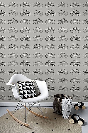 Turnblad Grey Bicycle Wallpaper