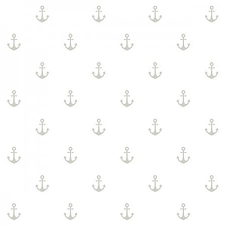 Morton Grey Anchors Wallpaper
