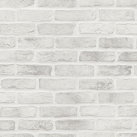 Burnham Grey Brick Wall Wallpaper