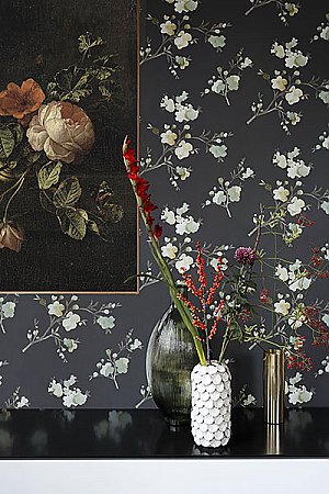 Glinda Sage Floral Wallpaper
