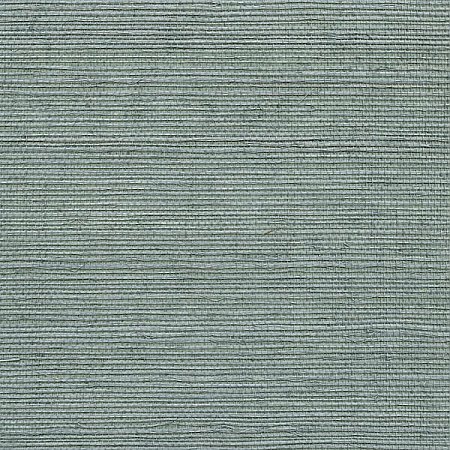 Wisteria Blue Grasscloth Wallpaper