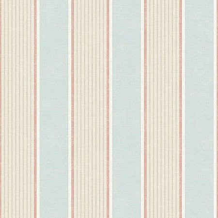 Turf Blue Stripe Wallpaper