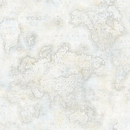 Hardings Grey World Map Wallpaper
