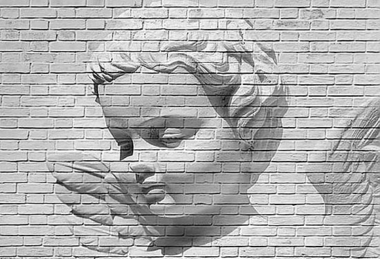 Angel Brick Wall Mural