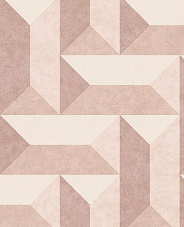 Sigge Light Pink Geometric Wallpaper