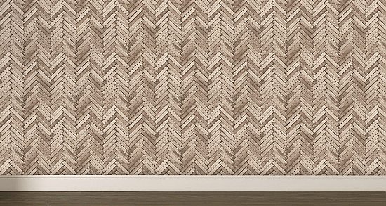 Ryon Taupe Diagonal Slate Wallpaper