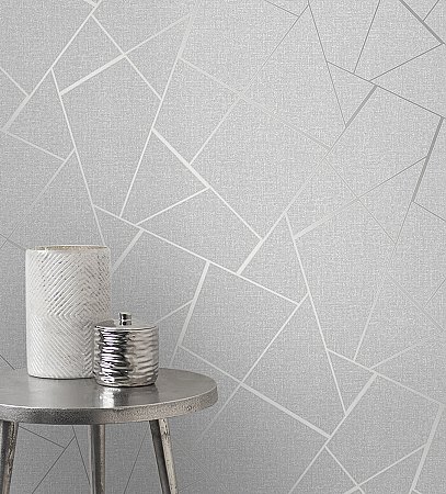 Quartz Silver Fractal Wallpaper