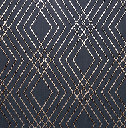 Shard Navy Trellis Wallpaper