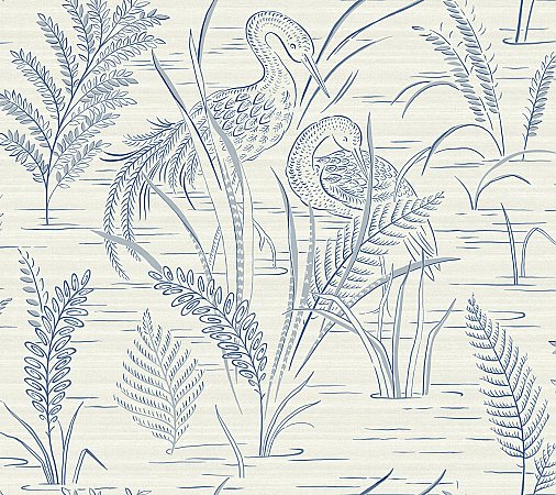 Fernwater Cranes Wallpaper