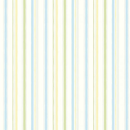Macey Yellow Wiggle Stripe Wallpaper