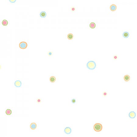 Devin Aqua Bubble Dots Wallpaper