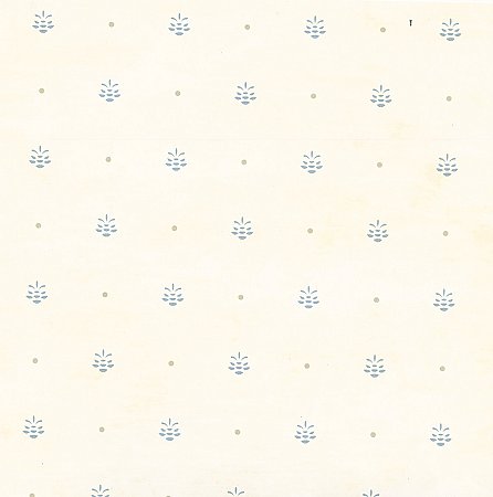 Polka Cream Pinecone Ditzy Toss Wallpaper Wallpaper