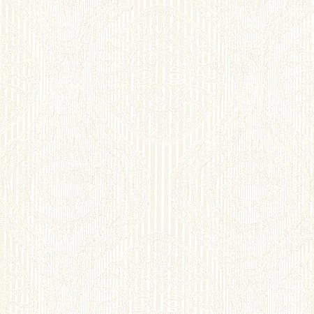 Marrakech Cream Medallion Stripe Wallpaper