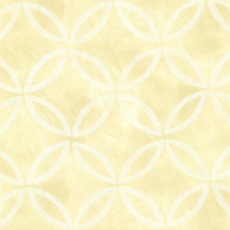 Cloverleaf Yellow Geometric Wallpaper