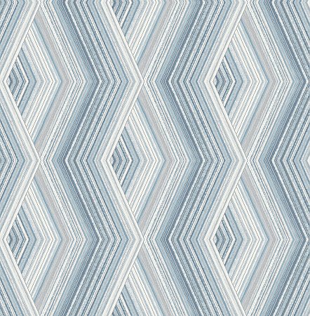 Aura Blue Geometric Wallpaper