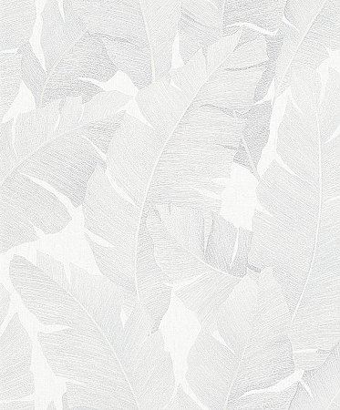 Attalea White Palm Leaf Wallpaper