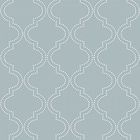 Slate Blue Quatrefoil Peel & Stick Wallpaper