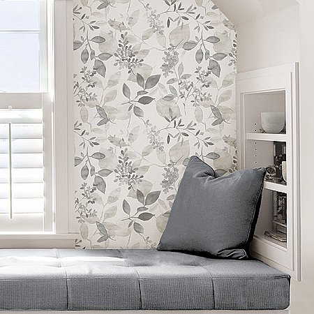 Grey Breezy Peel & Stick Wallpaper
