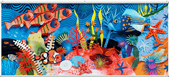 Colorful Undersea Minute Mural 121723