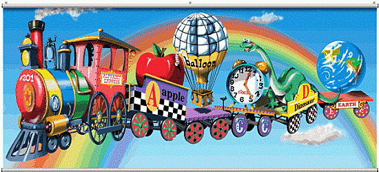Alphabet Train  Minute Mural 121738