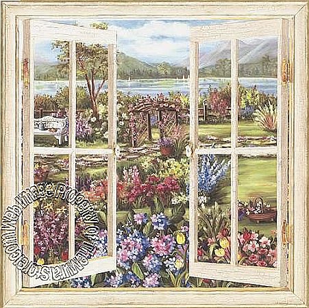 Garden Window Mural 7084-247M