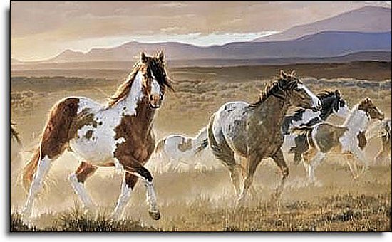 Desert Horses Mural HJ6718M