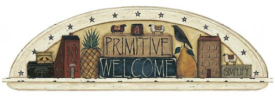 Primitive Welcome Friends Arch Mural Hot Deal