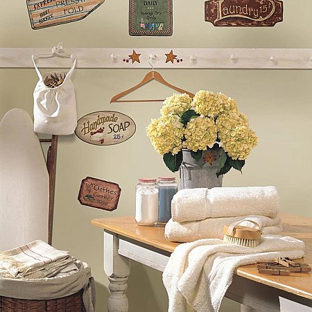 COUNTRY SIGNS PEEL & STICK WALL DECALS