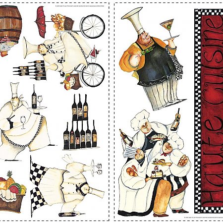 CHEFS PEEL & STICK WALL DECALS