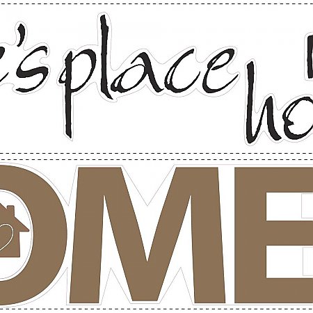 NO PLACE LIKE HOME PEEL & STICK WALL DECALS