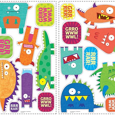 MONSTERS PEEL & STICK WALL DECALS