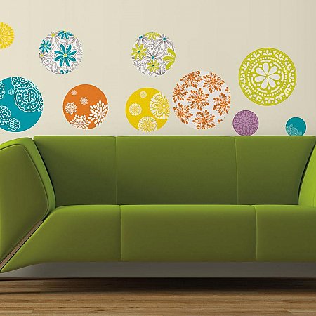 PATTERNED DOTS PEEL & STICK WALL DECALS