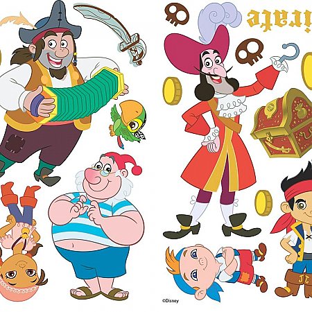 JAKE AND THE NEVER LAND PIRATES PEEL & STICK WALL DECALS