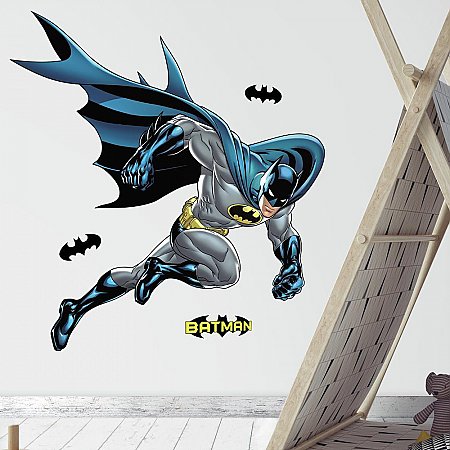 BATMAN BOLD JUSTICE PEEL & STICK GIANT WALL DECAL