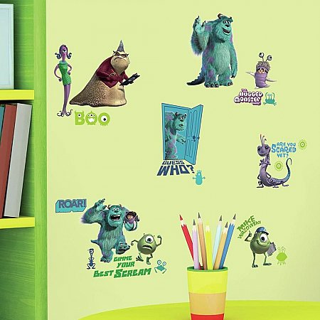 MONSTERS INC PEEL & STICK WALL DECALS