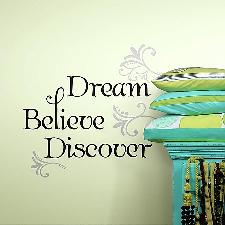 DREAM BELIEVE DISCOVER PEEL & STICK WALL DECALS