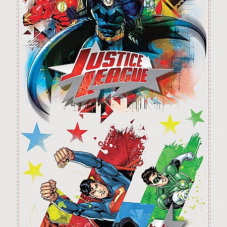 JUSTICE LEAGUE PEEL & STICK GIANT WALL DECALS