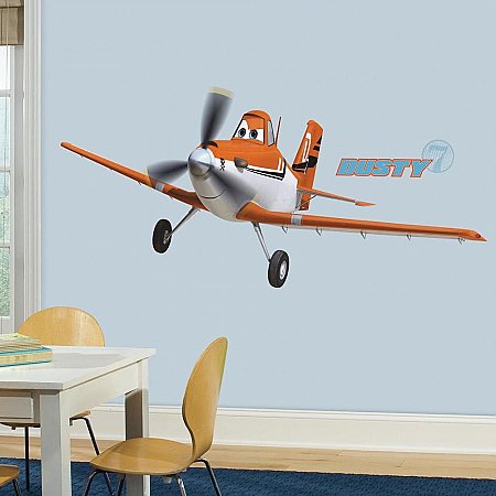 PLANES - DUSTY THE PLANE PEEL AND STICK GIANT WALL DECALS
