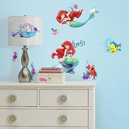 THE LITTLE MERMAID PEEL AND STICK WALL DECALS
