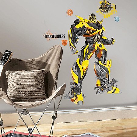 TRANSFORMERS: AGE OF EXTINCTION BUMBLEBEE PEEL AND STICK GIANT WALL DECALS