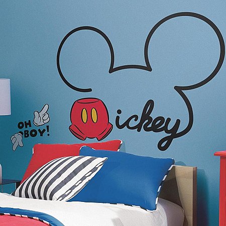MICKEY MOUSE - ALL ABOUT MICKEY PEEL AND STICK GIANT WALL DECALS