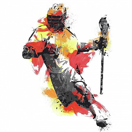 MEN'S LACROSSE CHAMPION PEEL AND STICK GIANT WALL DECALS
