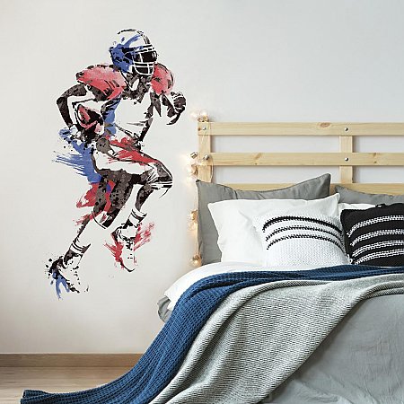 MEN'S FOOTBALL CHAMPION PEEL AND STICK GIANT WALL DECALS