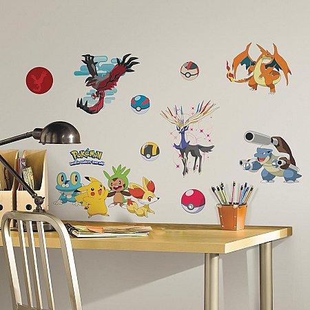 POKEMON XY PEEL AND STICK WALL DECALS