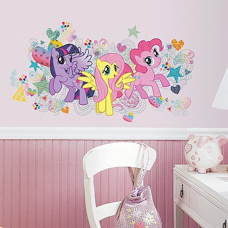 MY LITTLE PONY WALL GRAPHIX PEEL AND STICK GIANT WALL DECALS