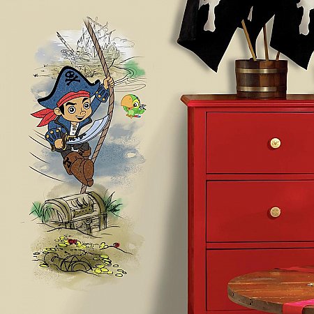 CAPTAIN JAKE & THE NEVER LAND PIRATES TREASURE PEEL AND STICK GIANT WALL GRAPHIC