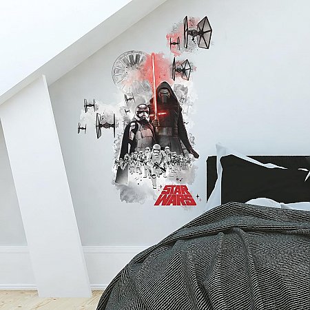 STAR WARS THE FORCE AWAKENS EP VII VILLIANS BURST P&S GIANT WALL DECAL